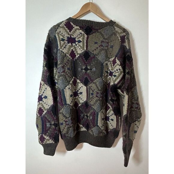 Boston Traders Limited Edition Hand Knitted Wool Men’s Medium Vintage Sweater - Picture 2 of 4